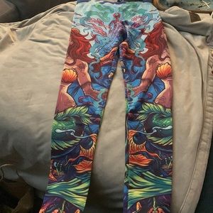 Mermaid festival leggings
